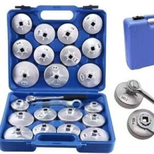 NASHI ประแจขันไส้กรอง ชุดถอดกรองน้ำมันเครื่องชุดใหญ่ 23ตัวชุด ถอดกรองนํ้ามันเครื่องขันกรอง สินค้าพร้อมส่ง