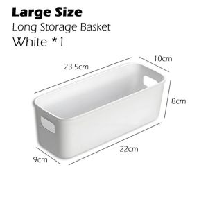 Multifunction storage box - perfect for cosmetics snacks Durable plastic finishing box for kitchens  bathrooms and dormitories