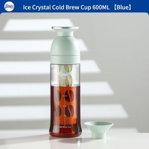 BINCOO Coffee Cold Brew Bottle with Strainer Cold Brew Kettle Tritan Portable Jug Suitable for Home Office Outdoor Traveling 600ML