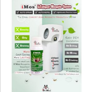 DRMOS iMos inTelligent Mosquito System (Automatic Mosquito Repellent) Non Toxic Non Oily Non Smelly Baby Safe KKM Recommendation Effective Mosquito Killer
