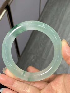 Real Myanmar emerald bangles Class Ice transparent green Color matching jade bangle jade bangle give women gifts jewelry real jade bracelet myanmar