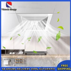Vktech Bath Exhaust Fan Ceiling Mount Quiet Vent Fan Remote Control Vent Extractor for Ceiling Space Saving Bathroom