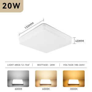 Led Ceiling Light 20W 30W 40W 50W Square Modern Panel Lights 220V ceiling Lamp for Home Living lighting