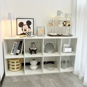 Kệ sách tổ ong 8 ô thiết kế đơn giản hiện đại chất liệu gỗ MDF cao cấp kệ sách để cạnh bàn làm việc