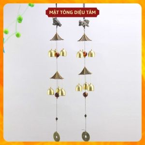 Chuông gió phong thuỷ đồ trang trí lưu niệm chuông quả chọn mẫu 6 quả
