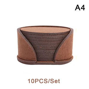 [Youth Sprit] ที่รองแก้วทรงกลม10ชิ้น เซ็ตกันความร้อนที่รองแก้วกาแฟชาเครื่องดื่มร้อนถ้วย