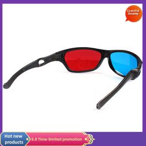 Graceful 3D Glasses Red Blue Black Frame For Dimensional Anaglyph TV Movie DVD Game