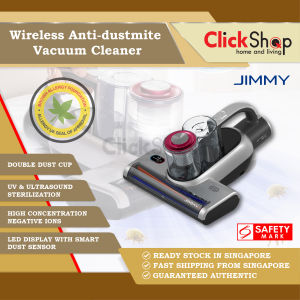 JIMMY Anti-Dust Mites BD7 Pro Wireless Anti-mite Vacuum Cleaner UV+Ultrasonic 99.99% Mites Bacterias Removal Cordless Anti-mites