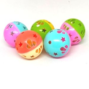 Mainan kucing bola berbunyi kerincing lonceng murah gratis ongkir mainan kitten bola warna warni