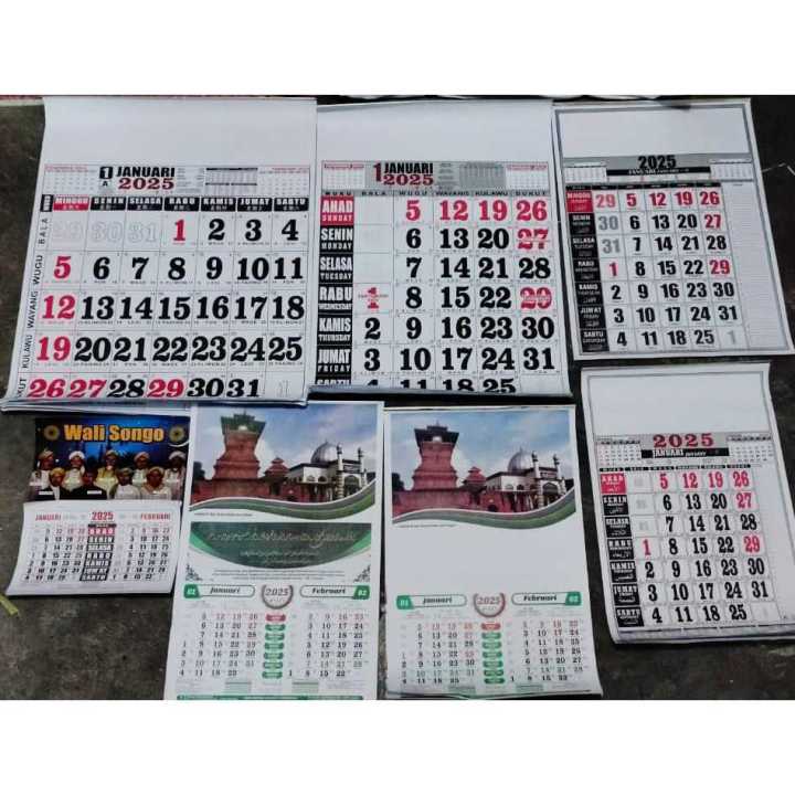 Kalender Dinding Polos Masehi - KALENDAR / KALENDER MEJA / UKURAN MINI 24X30 / KECIL 49x32  / TANGGUNG 54X38 / JUMBO BESAR 64X50 cm KERTAS HVS APP RAINBOW 50 GRAM CALENDAR MEJA TAHUN BARU KOSONGAN GAMBAR WUKU JAWA WALI SONGO MASJID KALIGRAFI KUDUS