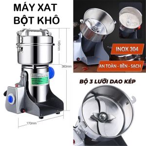 Máy Xay Bột Đa Năng Senka 3000W – Xay Mịn Hạt Khô Ngũ Cốc Dược Liệu Siêu Tốc