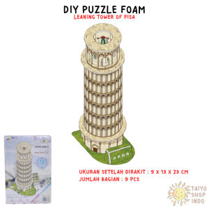 TAIYO DIY Puzzle Foam 3D Kecil Small House Rumah Bangunan Busa Jigsaw Montessori Edukasi Mainan Anak