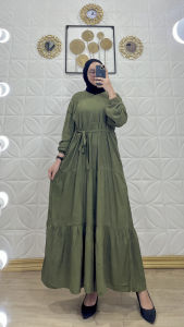 PROMO GAMIS POLOS PREMIUM RAYON TWILL GAMIS DRESS REMAJA TERBARU BISA COD