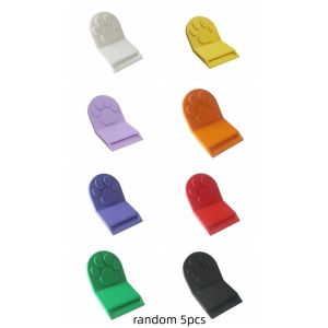 OUTOPEN 5pcs Bàn chân mèo Dụng cụ mở hộp thức ăn cho mèo Đầy màu sắc In ấn 3D Dụng cụ mở hộp Chống thấm nước Di động Dụng cụ mở rượu hình thú cưng Mèo