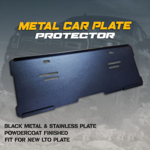 1 Pair Car Metal Plate Protector Powder coat and Stainless Finished 15x5.5 inch