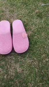 Summer Indoor Soft Rubber Closed-Toe Clogs For Home Use Flat-Soled WomenS Closed-Toe Half-Slippers For Outdoor Wear