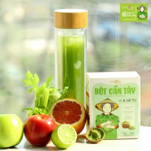 Bột cần tây sấy lạnh Dalahouse - Set 20 gói nguyên chất không đường - Hỗ trợ giảm cân cao huyết áp ngăn chặn gia tăng mỡ trong máu