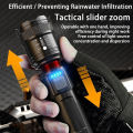 Super Bright Zoom LED Flashlight Rechargeable Waterproof Original Three Lighting Modes Portable Outdoor Camping Searchlight. 