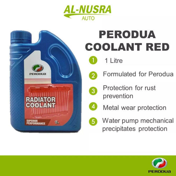 PERODUA COOLANT RED 1L RADIATOR COOLANT CECAIR PENYEJUK RADIATOR (MYVI ...