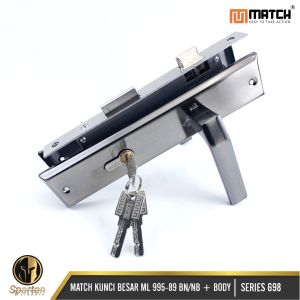 Set Handle Kunci Pintu Besar 25cm Murah Match Handel ML 995-89