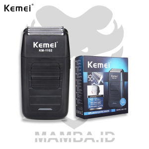 Alat Cukur Rambut Plontos Cukur Rambut Kumis Cukur Jenggot Kemei KM-1102 Cukur Botak Licin