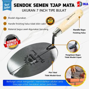 TJAP MATA / CAP MATA Sendok / Cetok Semen Profil 5 1/2" (Carbon Steel) TROWEL SENDOK SEMEN GALUR ACI