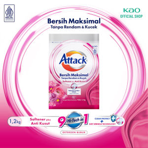 Attack Plus Softener Deterjen Bubuk 1200gr