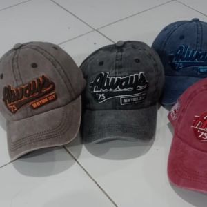 topi import pria Topi pria impor 100% cotton topi Baseball