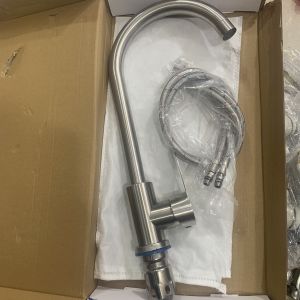 vòi rửa chén nóng lạnh inox xoay 360 độ