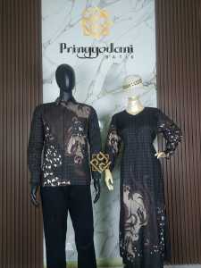 Batik Couple Keluarga Baju Seragam Keluarga Gamis - Set Baju Batik Keluarga - Dress Couple Brukat Batik Keluarga - Batik Couple Suami Istri 2024 - Batik Couple Modern 2024 Mewah - Tunangan Lamaran  Pasangan Terlaris Termurah