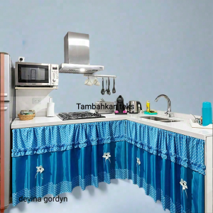 Gordeng Minimalis Premium ( SUDAH FREE TALI ) Gorden Kolong Dapur & Berkualitas(Bisa Costum Ukuran)