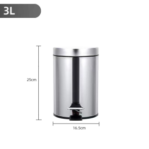stainless steel trash cans 3/5/8/12L for household or commercial use