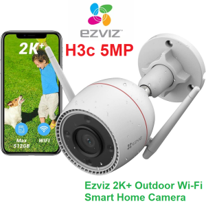 EZVIZ H3c 5MP (3K) / H3c 4MP (2K+) / H3c 3MP (2K) Color Night Vision Outdoor Wi-Fi Smart Camera