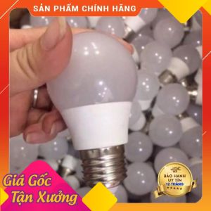 Bóng đèn led 3W 5W 7W búp tròn bulb kín nước tiết kiệm điện anh sáng vàng ánh sáng trắng giá rẻ chống nước đui e27.