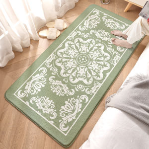 Bedroom Mat Super Soft Furry Fluffy Rugs Pad Anti Slip Doormat Home Carpet Living Room Floor Mat Non-Slip Carpet Thickened Lamb Wool Carpet Nordic Style Bedside Rugs Blanket Long Bedroom Floor Mat Balcony Floor Mats Kitchen Floor Rug
