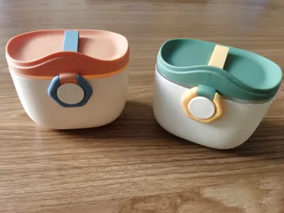 Tempat kotak Susu Bubuk Bayi Lucu portabel Wadah penyimpanan Sealed Anti Tumpah / Tempat Kotak Penyimpanan Susu Bubuk bayi milk powder container