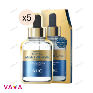 AHC Premium Hydra Soother Cellulose / Gold Foil Mask (1pc/5pcs) | Korea | Hydrating Brightening Firming