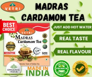 Madras Cardamom Tea - 3 in 1 - Pure South Indian Taste - 100% Original