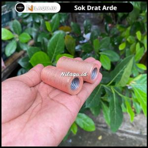 Sok sock socket sok drat sambungan tombak petir arde grounding penangkal petir 5/8 inch alumunium