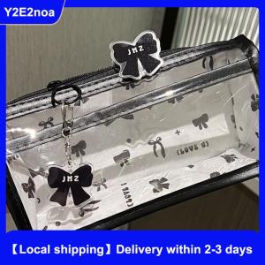 【Local shipping】 Cartoon Translucent Pencil Case Multi-layer Vertical Large-capacity Stationery Storage Bag School Supply Cosmetic Bag