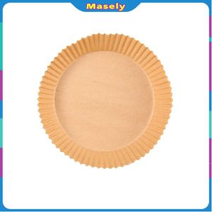 Masely 50 PCS Air Fryer Paper Liner Disposable Air Fryer Sheet Oil-proof Parchment Paper Non-Stick