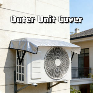 Aluminum Foil Air Conditioner Outdoor Cover Waterproof Dustproof Heat-Insulating Protector