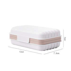 1PCS Leakproof Travel Soap Dish with Lid - Draining Soap Bar Holder - Travel Soap Container - Portable Soap Case for Traveling Camping Outdoor Gym Bathroom