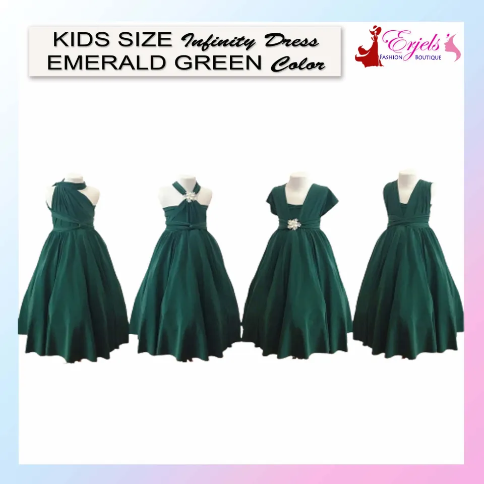 engagement party dresses short Yayabei Green Satin Convertible Maxi Dress main image 0