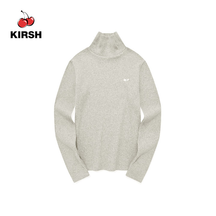 ☆韓国の人気☆【KIRSH】☆CHERRY BASIC TURTLE NECK T-SHIR.T☆ KIRSH] CHERRY BASIC TURTLE NECK T-SHIRT | 23AW WINTER
