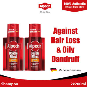 [Bundle of 2] Alpecin Double Effect Caffeine Shampoo (200ml) - Helps prevent hair loss and oily dandruff for men