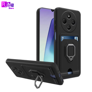 Case Xiaomi Redmi A3 A3X A3 Pro A4 Slide Camera with Card Slot Ring Standing
