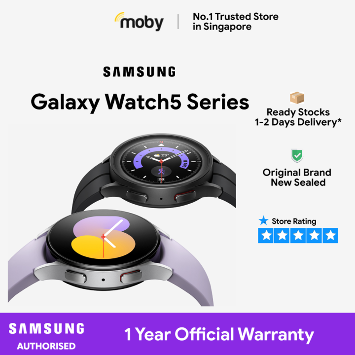 Samsung Galaxy Watch 5 Watch 5 Pro Bluetooth LTE Smartwatch 1 Year Official Warranty Samsung Singapore Lazada Singapore