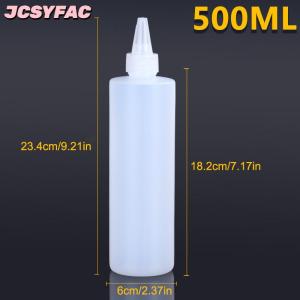 JCSYFAC 10-1000ml Rỗng nhựa bóp Chai nhỏ giọt với nắp vặn bán trong suốt Mắt chất lỏng mực dầu sơn sắc tố container