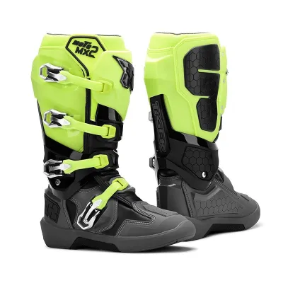 TR Tiger MX2 Breathable Motocross Boots – Articulated Ankle Off-Road Racing Boots for Trail & Rally Protective Riding Equipment